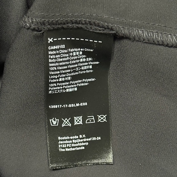 Anthropologie Scotch & Soda Leopard & Lillies Floral Long Sleeve Mini Dress Chic - Picture 16 of 16